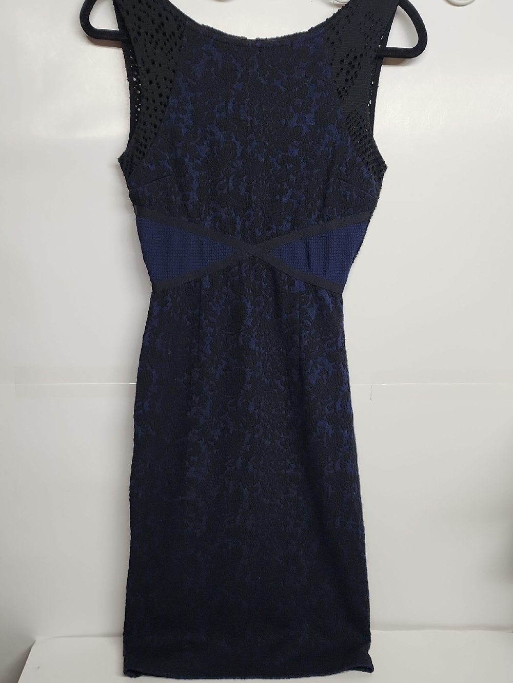 Moulinette Soeurs Navy Lace Midi Dress